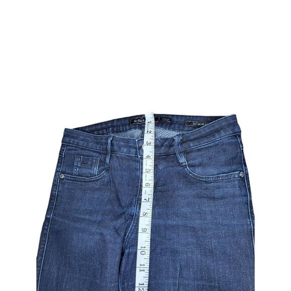 Guess By Mauricio Cropped Jeans Women Sz 28 Power Skinny Cuffed Blue Denim - Picture 5 of 6
